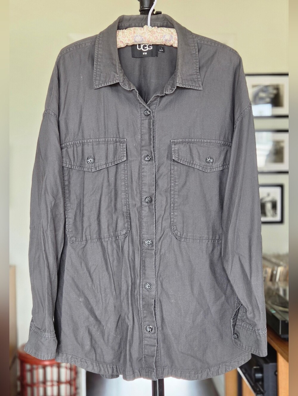 UGG Men's Charcoal Gray Utility Shirt